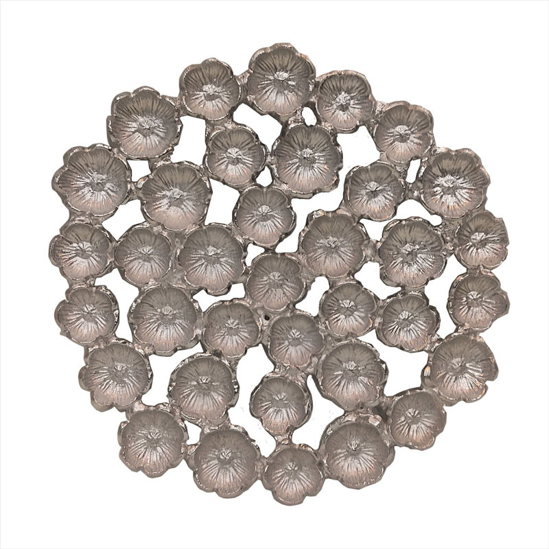 Décoration murale feuille moqueuse, Argent