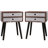 Nightstand, End Table with Fabric Storage Drawer Side Table for Bedroom