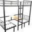 Ensemble lit mezzanine avec table transformable en lit superposé-108648560