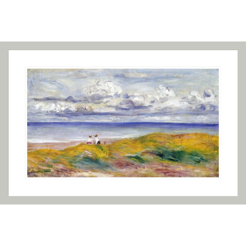 On The Cliffs by Pierre-Auguste Renoir -Framed Giclee Print, 19.53" H x 29.5" W