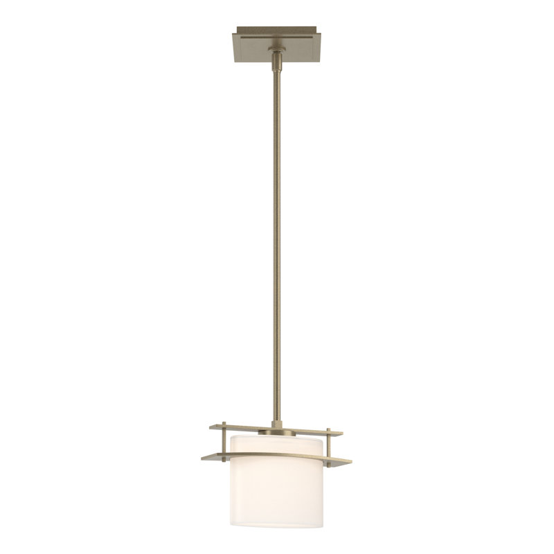 Arc 1 - Light Unique/Statement Geometric Pendant, Soft Gold, Long: 12.5" to 57.5"