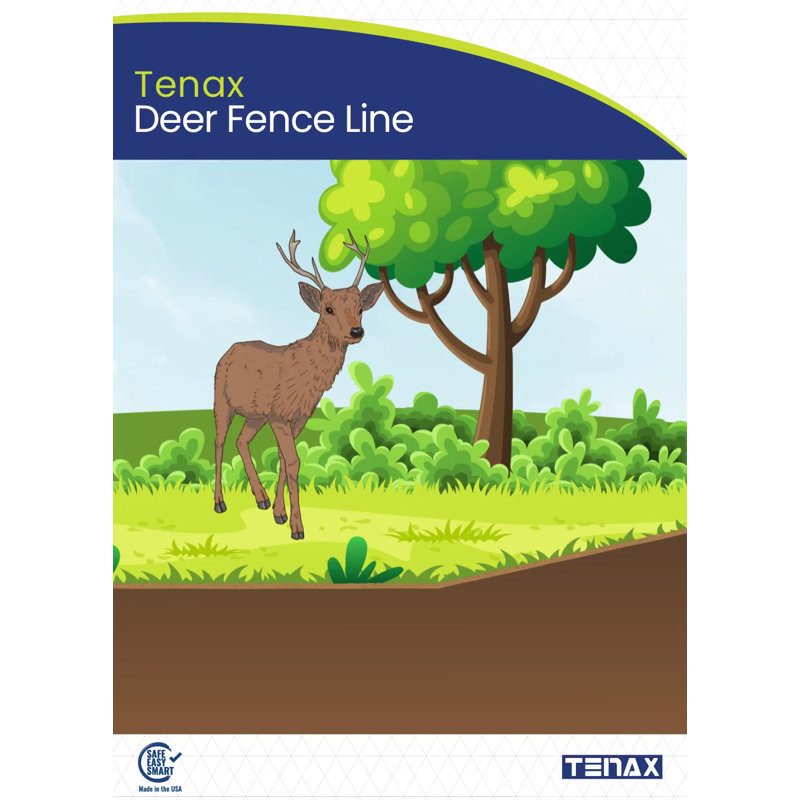 Tenax Black Polypropylene Deer Fence, 8Ft x 100Ft