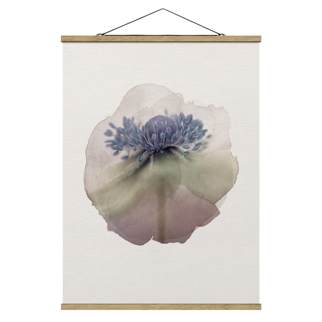 Grafikdruck Anemone in Purple