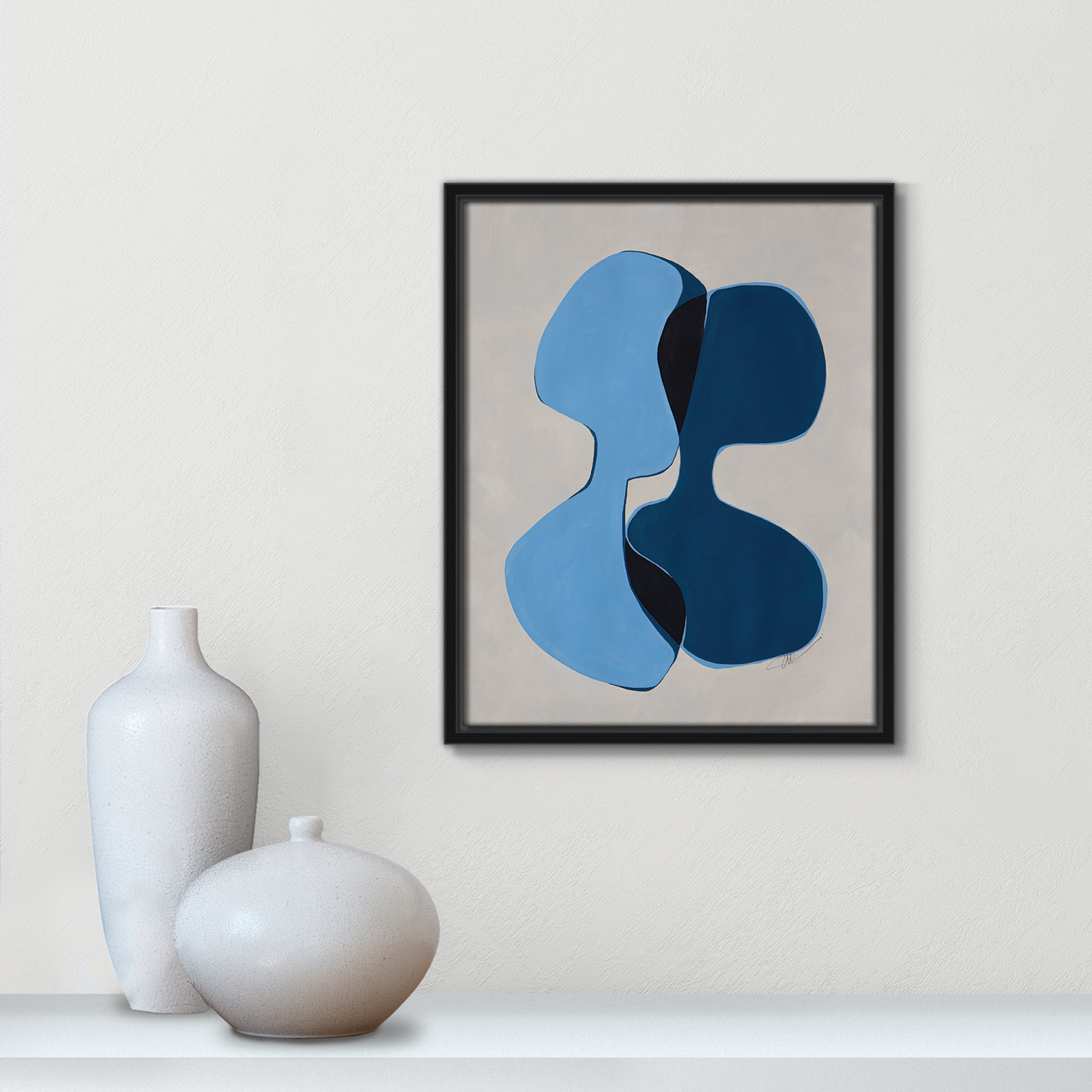 In Unity Collection "In Unity I" Print, 15.5" H x 12.5" W x 2" D, Black Framed