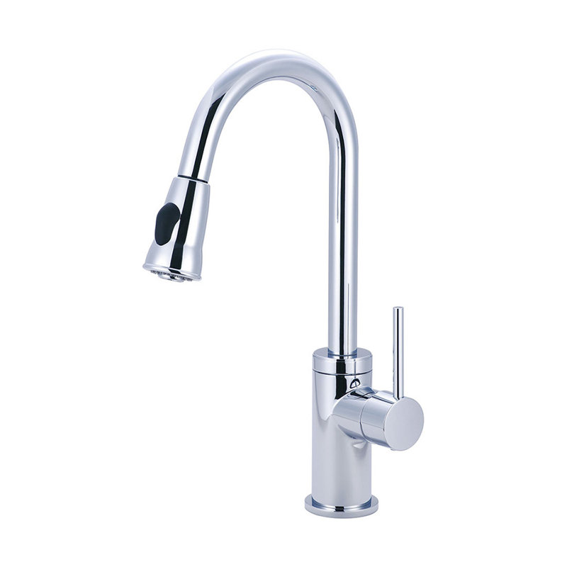 Pioneer Motegi Pull Down Kitchen Faucet, Polished Chrome