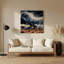 Art mural en métal gris motif sud-ouest 231-617237291