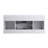 48" Modern Floating Bathroom Vanity with Integrated Sink with Overflow, Carrara Marble Laminate-165727243