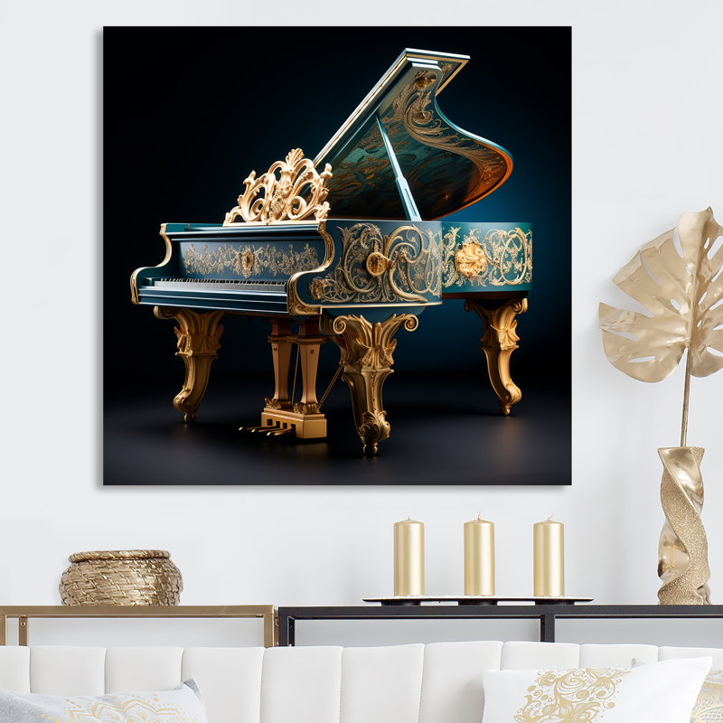 «Baroque Piano Brilliance I» sur toile, Toile tendue, 30" H x 30" W