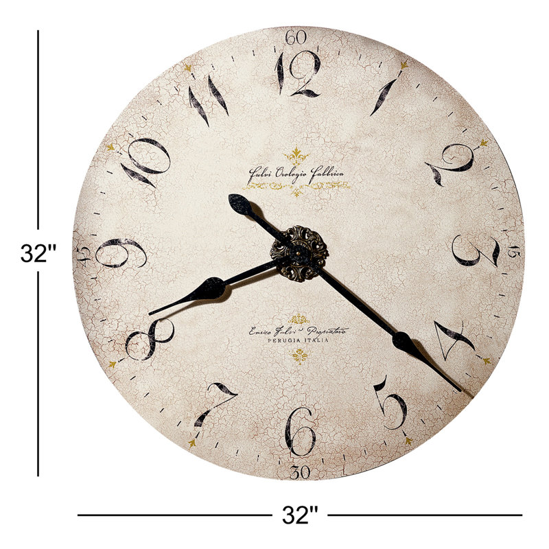 Enrico Fulvi Oversized Moment in Time 32" Wall Clock