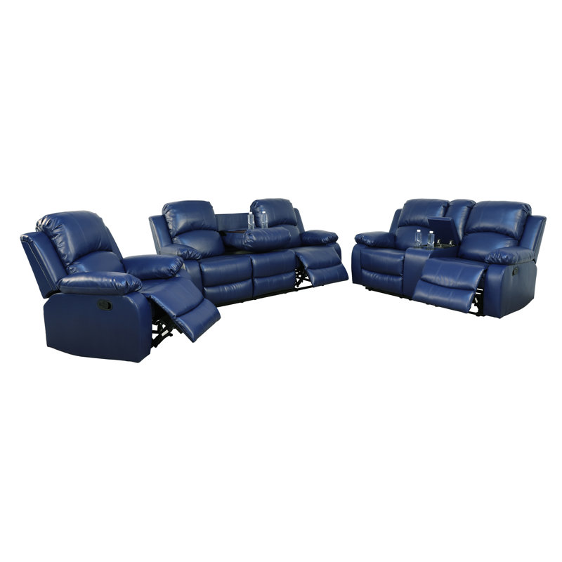 Ensemble de salon inclinable 3 pièces Perna