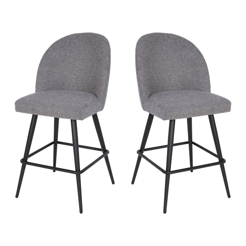 Jakhira Commercial Grade Armless Stools with Contoured Backs, Bar Stool (30" Seat Height)
