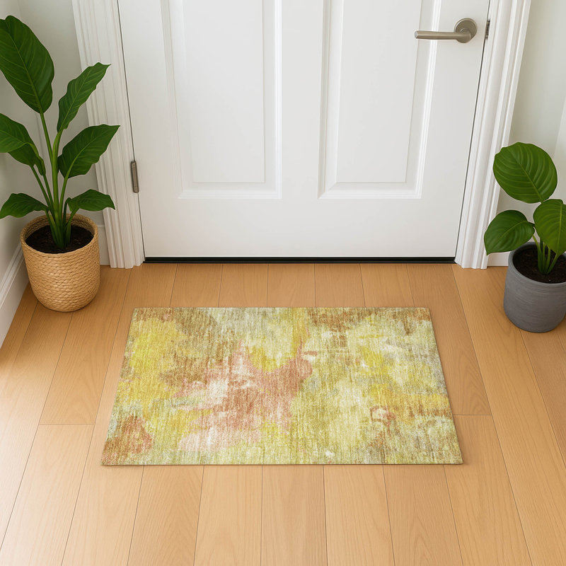 Premium Machine Washable Bucz AMF1738 Modern Rug, Rectangle 1'8" x 2'6"