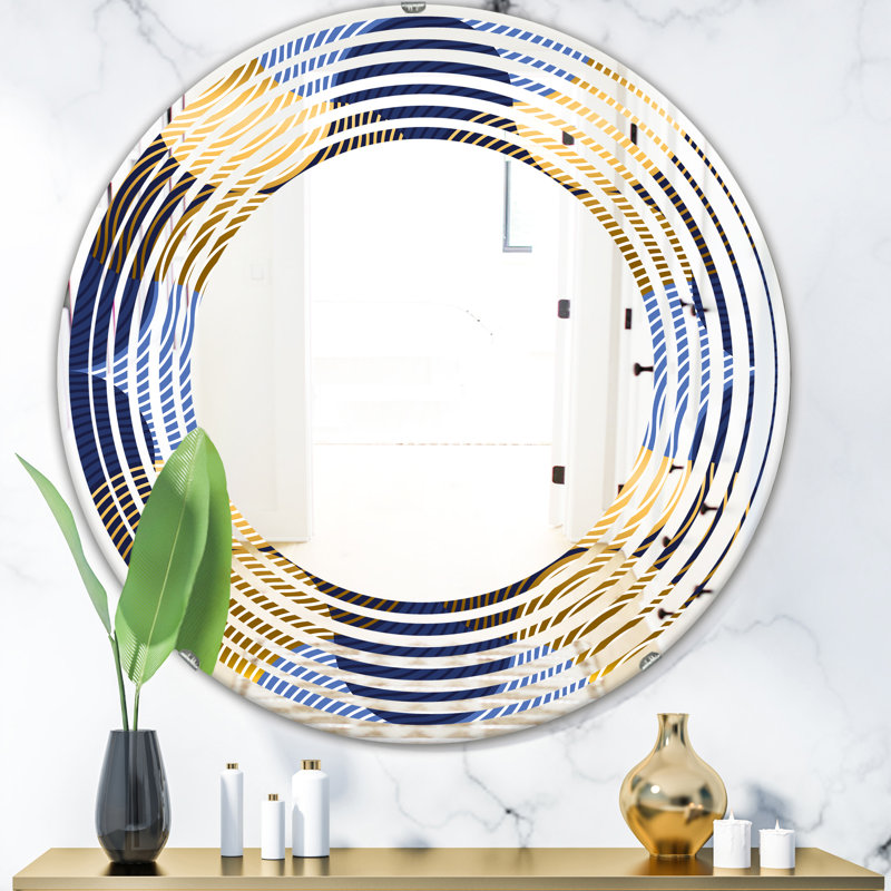 Miroir mural Wave Luxury Waves II, H 31,5 po x l po