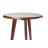 Brunswick Sao Bento 3-Piece Pub Table Set – Chestnut Solid Wood with Glass Top, Upholstered Bar Stools & Metal Footrest-1468069921