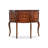 Walnut Finish Solid Wood Bowfront Console Table