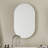 20X34 Inch Oval Recessed Medicine Cabinet, Metal Framed Bathroom Wall Cabinet With Mirror And Adjustable Shelves, Wall Mirror With Storage For Bathroom-1767991841