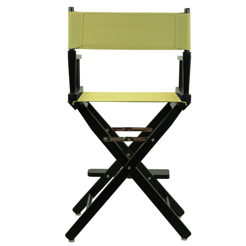 Chaise de réalisateur pliante 24 po, Olive, Chêne miel