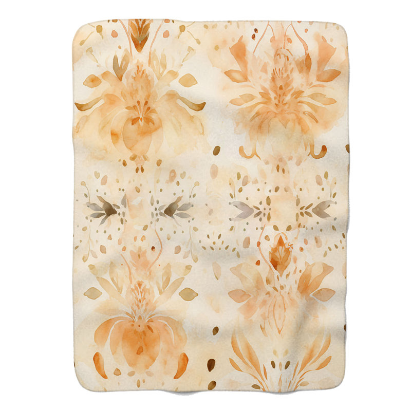 Rustic Neutrals - Couverture Sherpa de qualité supérieure 1 pièce, Grand lit