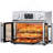 Plumchef 26QT Large Capacity French Double-Door Air Fryer Convection Toaster Oven, 1700W, 14 Preset Menus, 7-In-1 Multi-Function (Bake, Roast, Gril,Toast,Dehydrate&Defrost), Stainless Steel