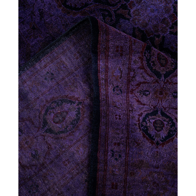 Overdyed One-of-a-Kind 6' 0" X 9' 6" Hand Knotted Area Rug