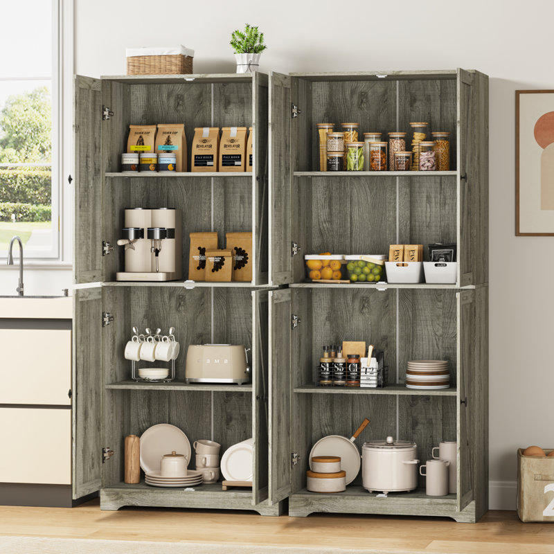 Armoire de rangement 72 po, Gris