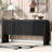 Wave-Pattern 4 Doors Accent Storage Cabinet with Adjustable Shelf