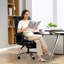 Fauteuil de direction en cuir noir