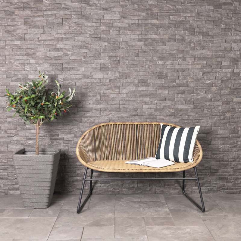 Egishe Rattan Traditional Bench, Natural