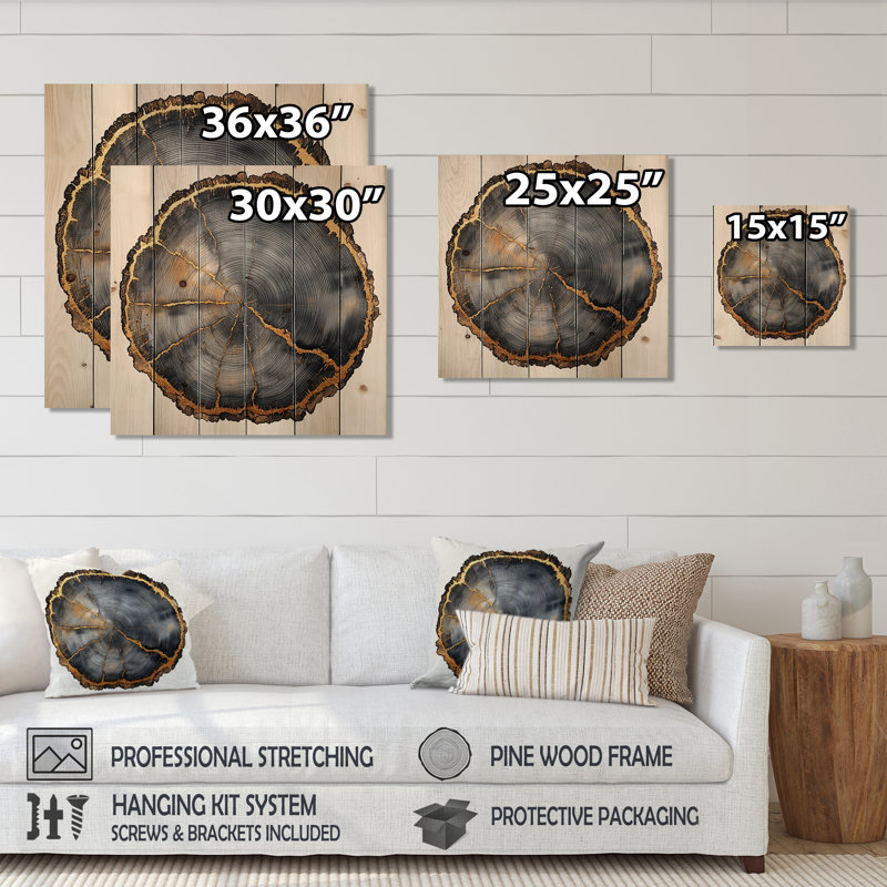 Birchwood forêt glissade de bois onyx liquide, art mural bois de forêt - sur bois de pin naturel