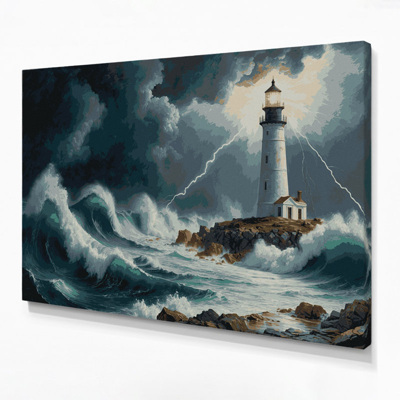 Art mural sur toile Sci Fi Coastal, H 16 po x l 20 po