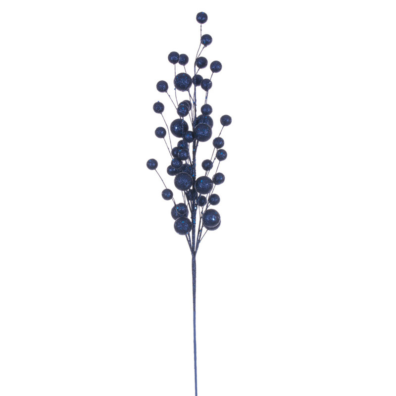 27" Baby Multi Ball Glitter Spray, 4 per bag., Midnight Blue
