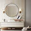 Miroir mural rond en aluminium, miroir circulaire moderne pour meuble-lavabo, entrée, salon-126356011-126561343