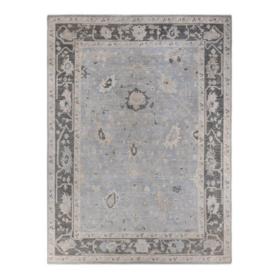 Tapis unique en laine noué à la main 8 pi 8 po x 11 pi 10 po Heshimu