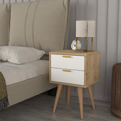 Elara 40cm W Particle Board / Chipboard Bedside Table