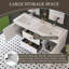 Meuble-lavabo mural de 60 po avec lavabo, meuble-lavabo mural moderne avec lavabo à surface solide et deux tiroirs à fermeture en douceur, blanc brillant