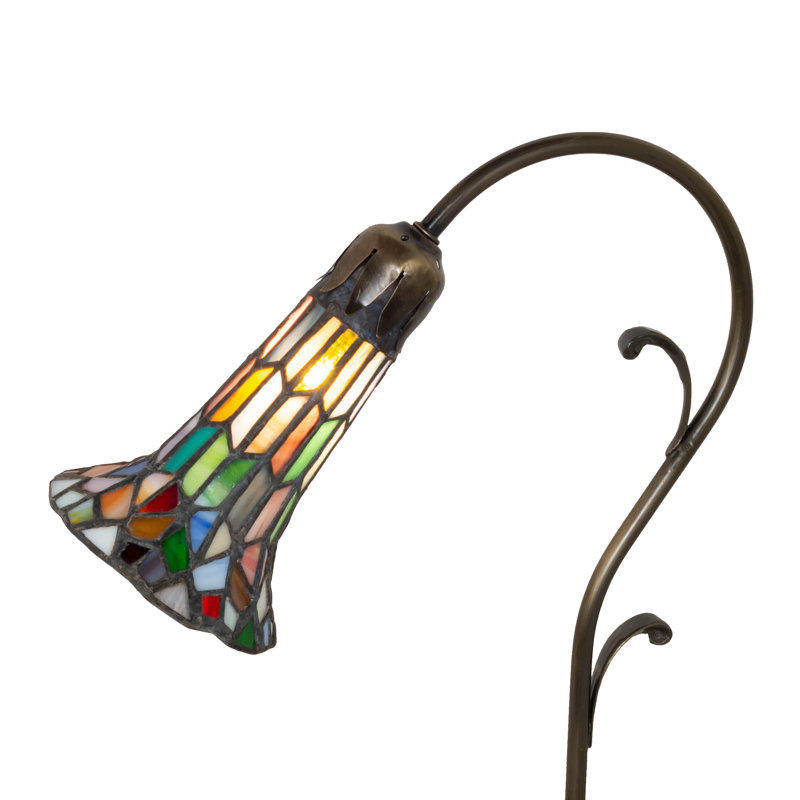 Aveley Arched Table Lamp, Red/Blue/Green