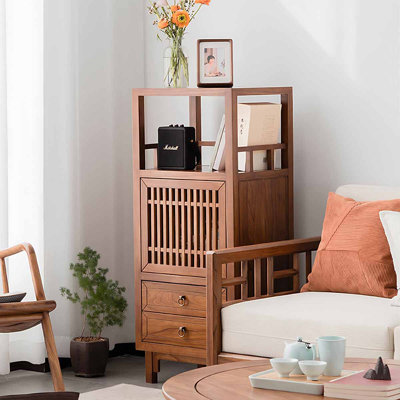 Modern Walnut Solid Wood Sideboard