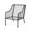 Chaise de jardin en métal noir