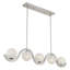 Luminaire sphérique en nickel brossé 5 lumières Spherical