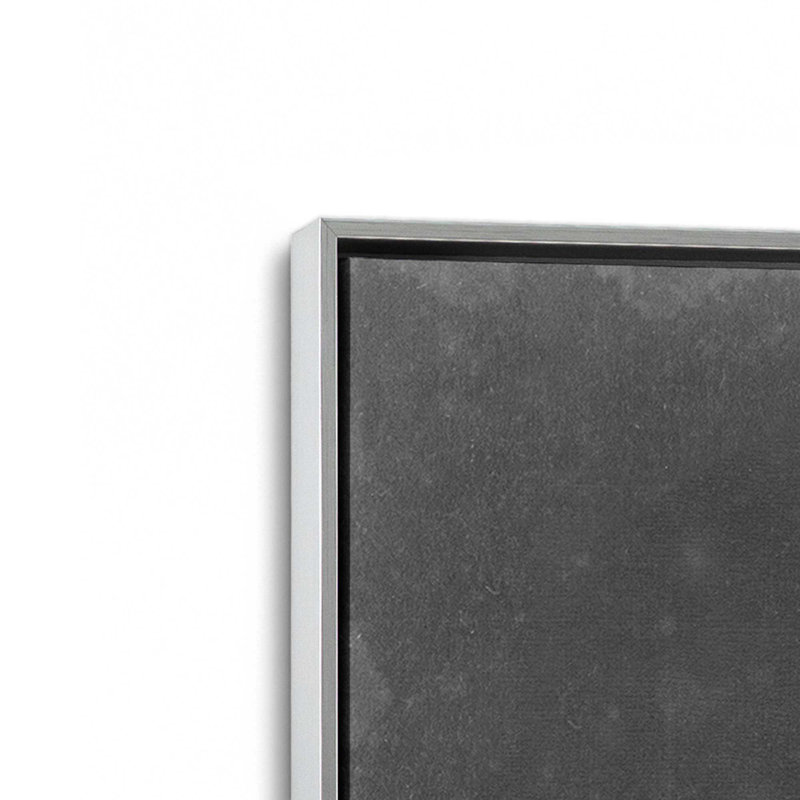 Impression d'arbre de Noël minimaliste sur toile, H 30,75 po x l 20,75 po, Encadrement argenté