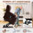Power Lift Recliner Chair with Heat & Massage, Leather Recliners with Cup Holder, USB Charge, for Living Room (Brown)-1441983878