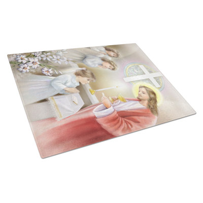 Tempered Glass First Communion Girl Cutting Board
