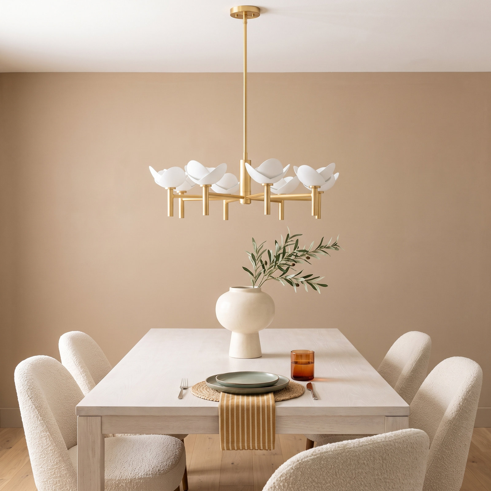 Limerick 8 - Light Steel Sputnik Chandelier