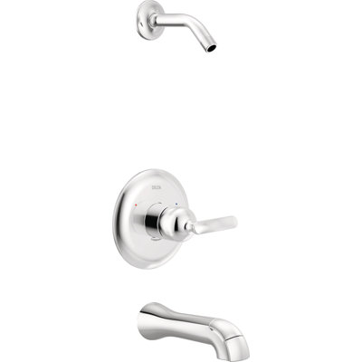Delta Bonacci 14 Series Single-Function Valve Trim Kit, Chrome Handle Set for Shower Faucet System, Lumicoat Chrome (Valve and Head Not Included)