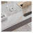 Luxury Sintered Stone Tabletop Office Desk with Metal Base-110942184