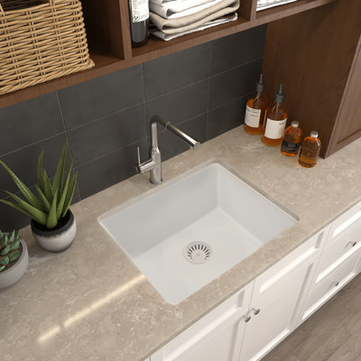 Rockport 25 " L x 21.75 " W Undermount and Drop-In Laundry Sink