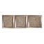 Ensemble de 3 panneaux muraux décoratifs floraux en métal doré-535026341