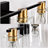 4-Light Bathroom Light Fixtures((Does Not Include Light Bulbs), Modern Vanity Lights With  Glass Shade, Vintage  Light Fixture Bathroom Over Mirror Wall Lights For Kitchen Dinning Room Bedroom Hallway