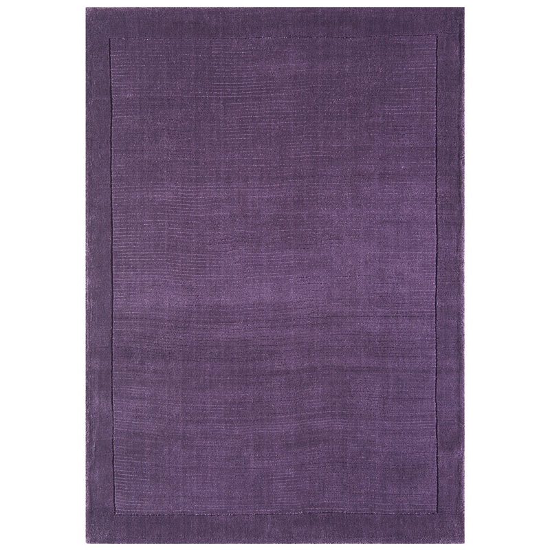Acuna Solid Colour Wool Hand Woven Area Rug, Rectangle 160 x 230cm
