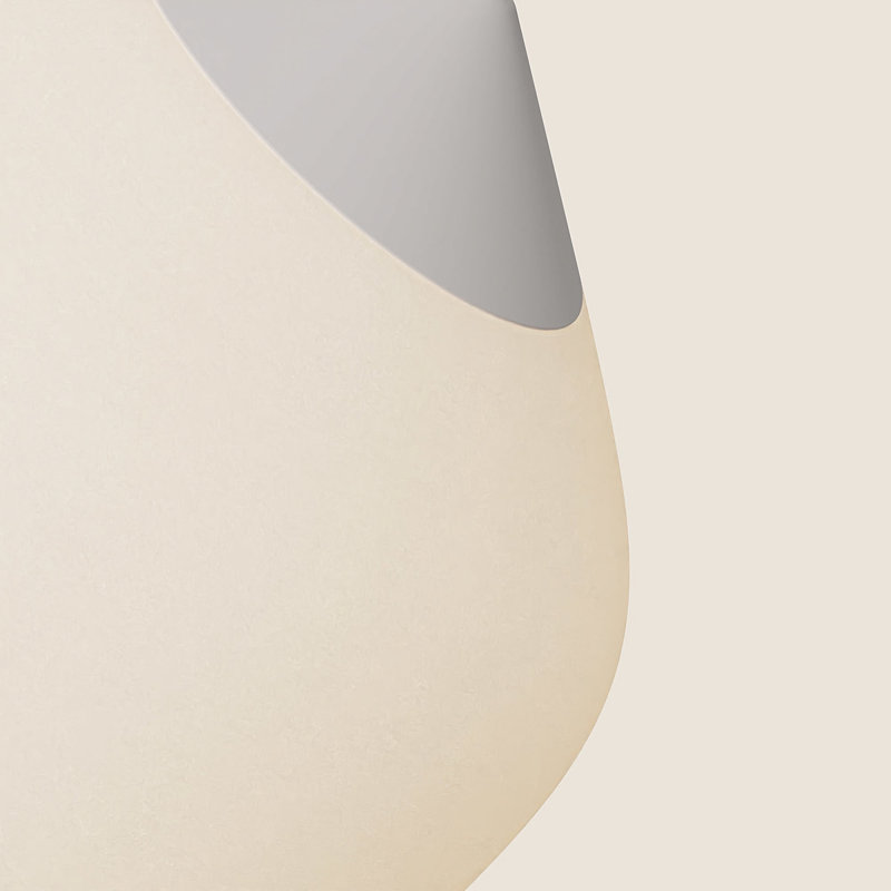 Goby Pendant Light, Olive, White, 12.25'' H x 10'' W x 10'' D